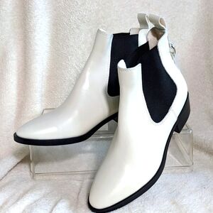 *NWOB- Treasure & Bond -Kensley Water‎ Resistant White Chelsea Boot | Size 8.5
